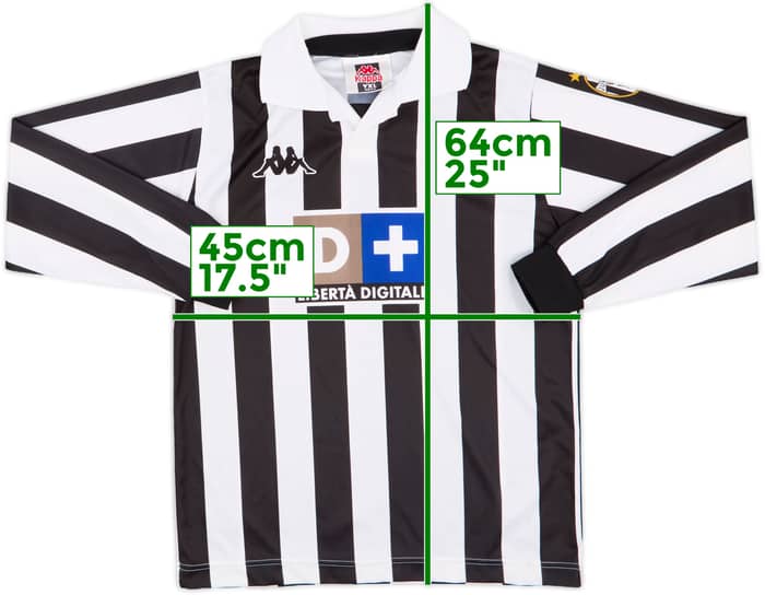 1998-99 Juventus Home L/S Shirt #9 - 6/10 - (XL.Boys)