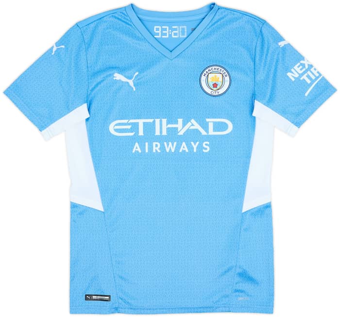 2021-22 Manchester City Home Shirt De Bruyne #17 - 8/10 - (S)
