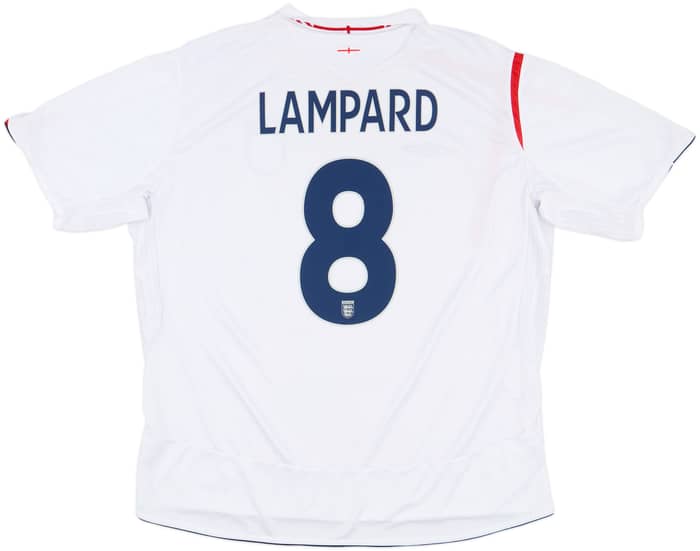2005-07 England Home Shirt Lampard #8 - 5/10 - (3XL)