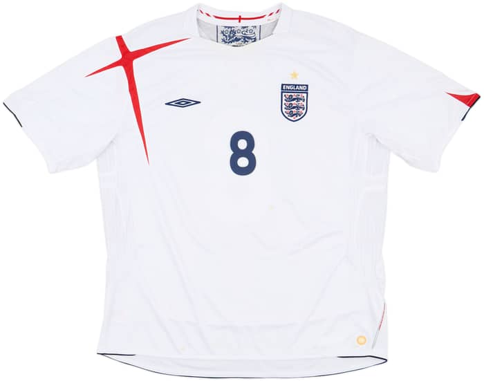 2005-07 England Home Shirt Lampard #8 - 5/10 - (3XL)
