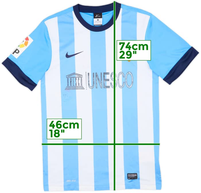 2013-14 Malaga Home Shirt - 4/10 - (S)