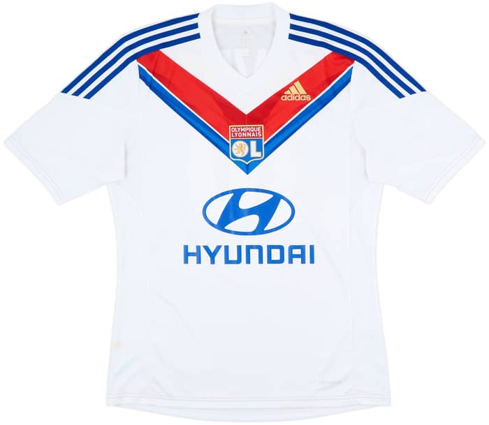 2013-14 Lyon Home Shirt Lacazette #10 - 7/10 - (M)