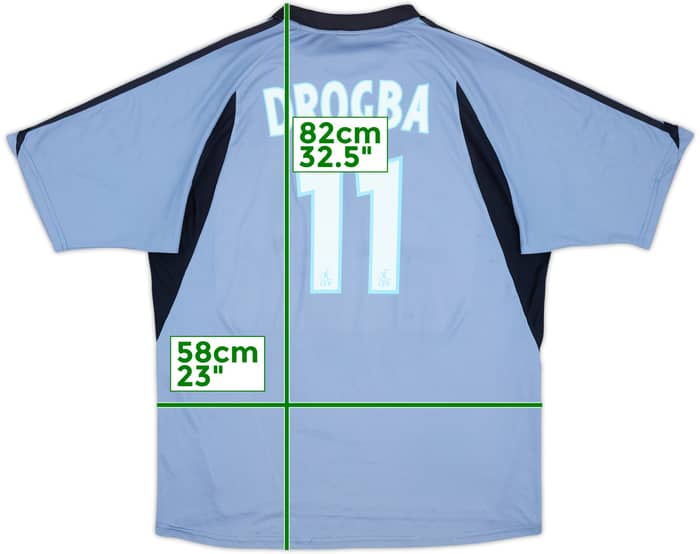2003-04 Olympique Marseille Third Shirt Drogba #11 - 4/10 - (XL)