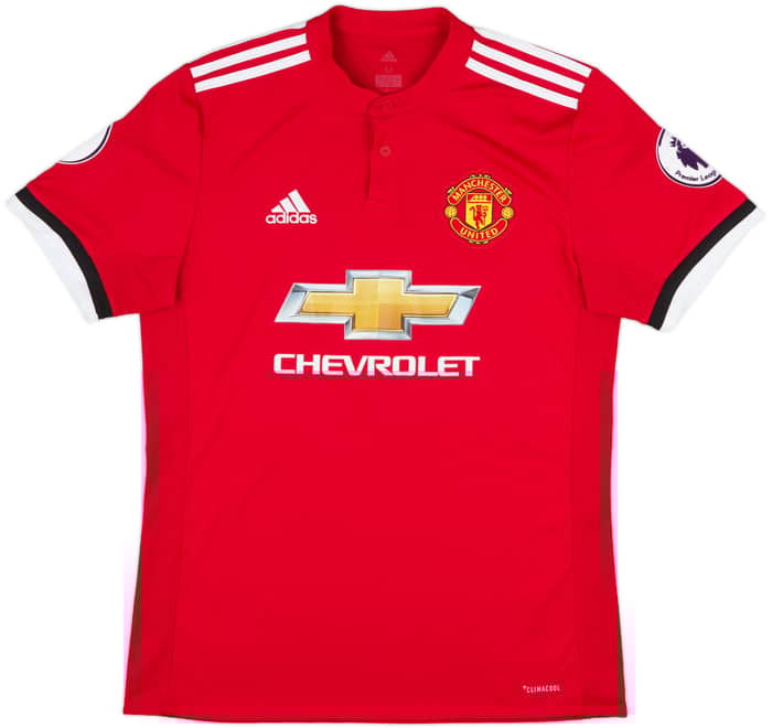 2017-18 Manchester United Home Shirt Lukaku #9 - 10/10 - (M)