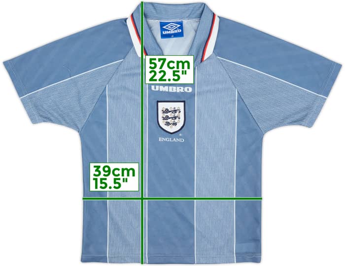 1996-97 England Away Shirt - 8/10 - (L.Boys)