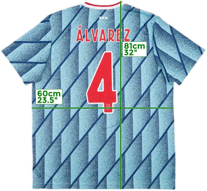 2020-21 Ajax Away Shirt Alvarez #4 - 8/10 - (XL)