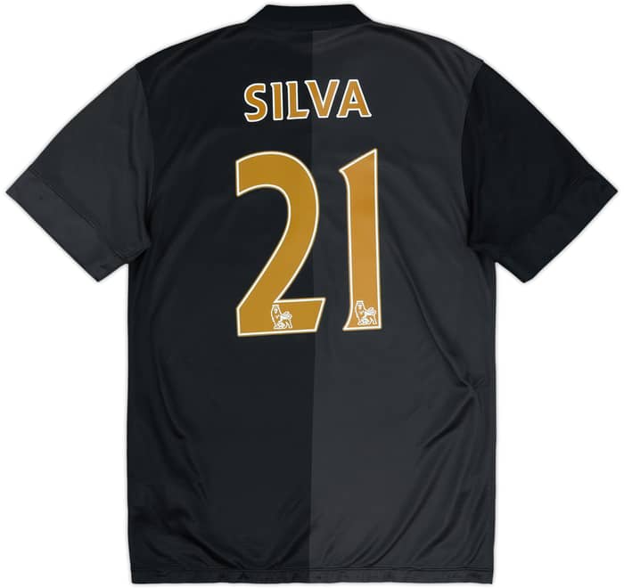 2013-14 Manchester City Away Shirt Silva #21 - 7/10 - (S)
