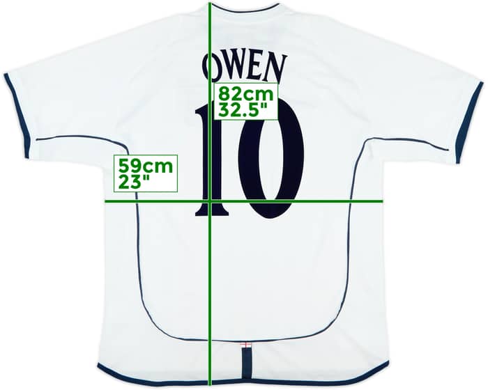 2001-03 England Home Shirt Owen #10 - 9/10 - (XL)