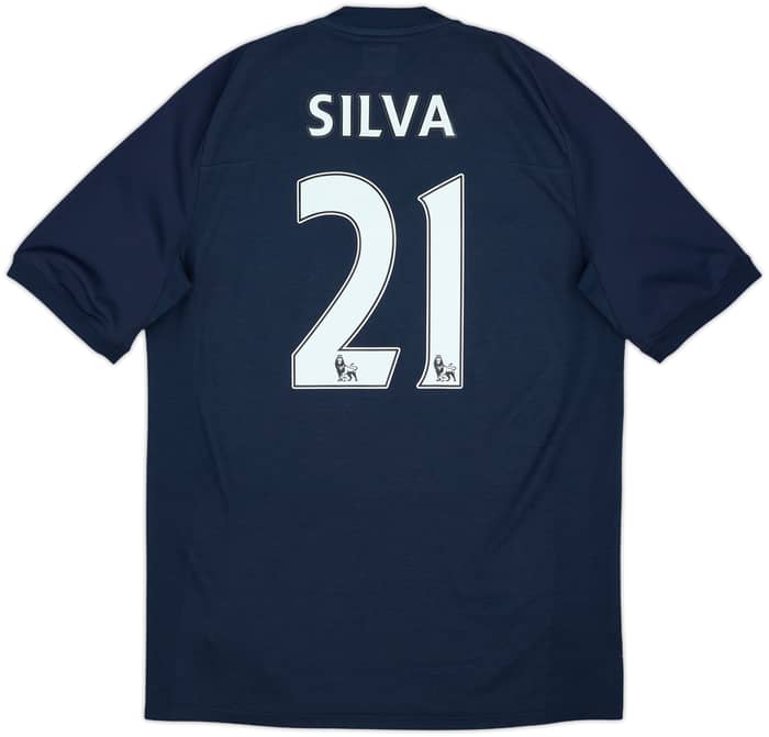 2010-12 Manchester City Away Shirt Silva #21 - 7/10 - (M)