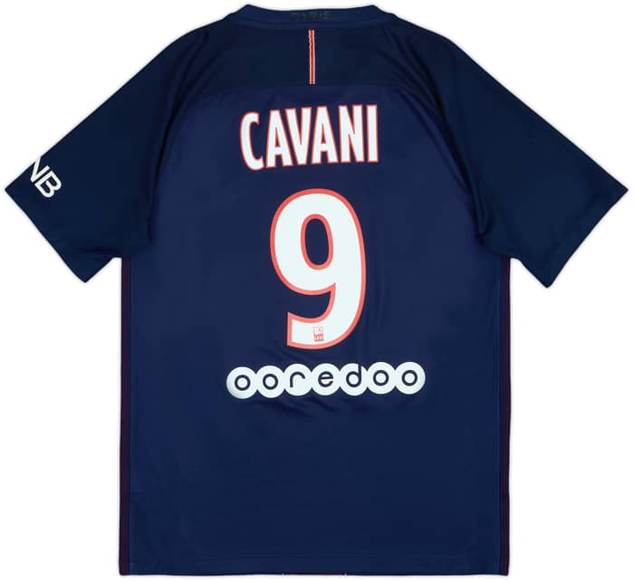 2016-17 Paris Saint-Germain Home Shirt Cavani #9 - 5/10 - (M)