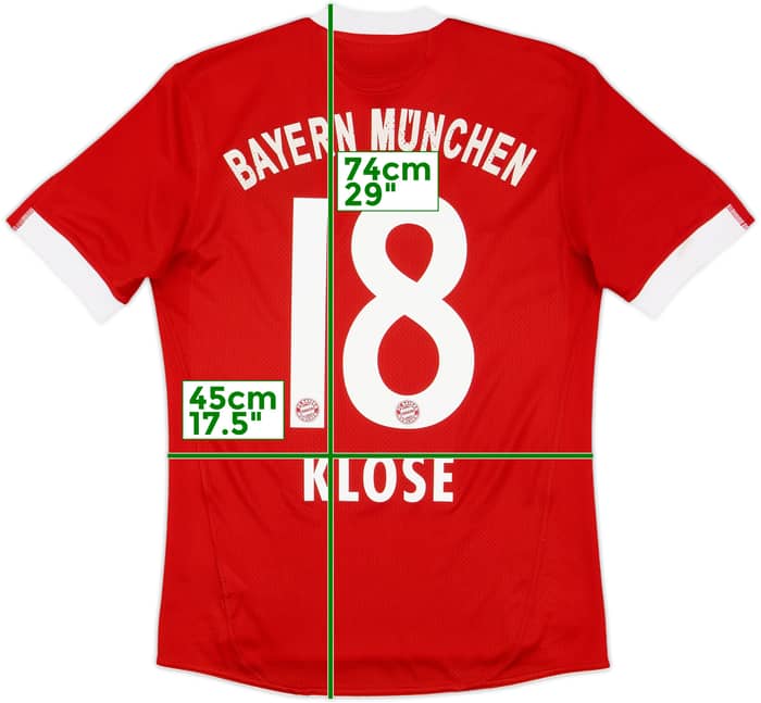 2009-10 Bayern Munich Home Shirt Klose #18 - 7/10 - (S)