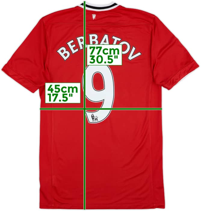 2011-12 Manchester United Home Shirt Berbatov #9 - 6/10 - (S)