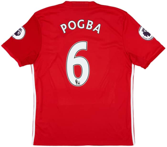 2016-17 Manchester United Home Shirt Pogba #6 - 10/10 - (M)