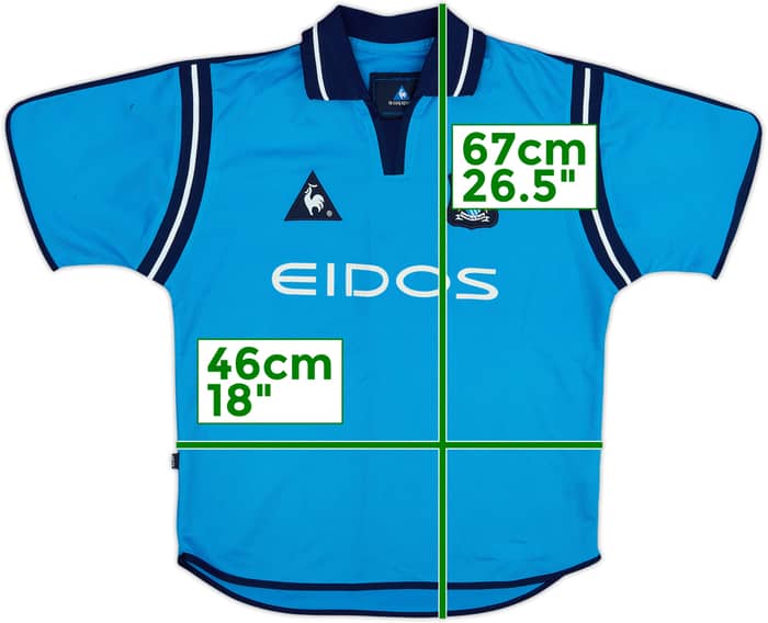 Camiseta de local del Manchester City 2002-03 - 8/10 - (13-14 Años)
