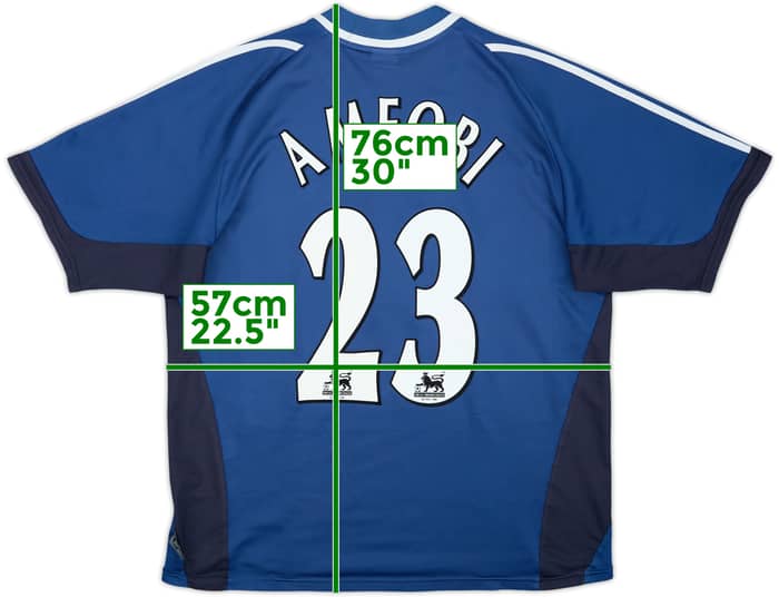 Camiseta de visitante del Newcastle 2001-02 Ameobi #23 - 7/10 - (L)
