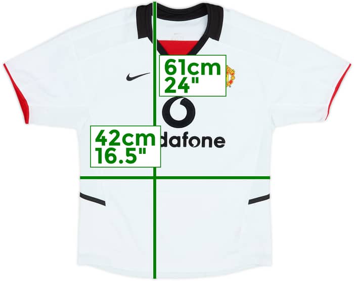 Camiseta de visitante del Manchester United 2002-03 - 7/10 - (11-12 años)