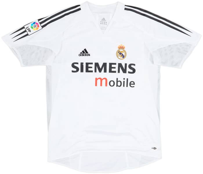 2004-05 Real Madrid Player Issue Home Shirt Zidane #5 - 6/10 - (M)