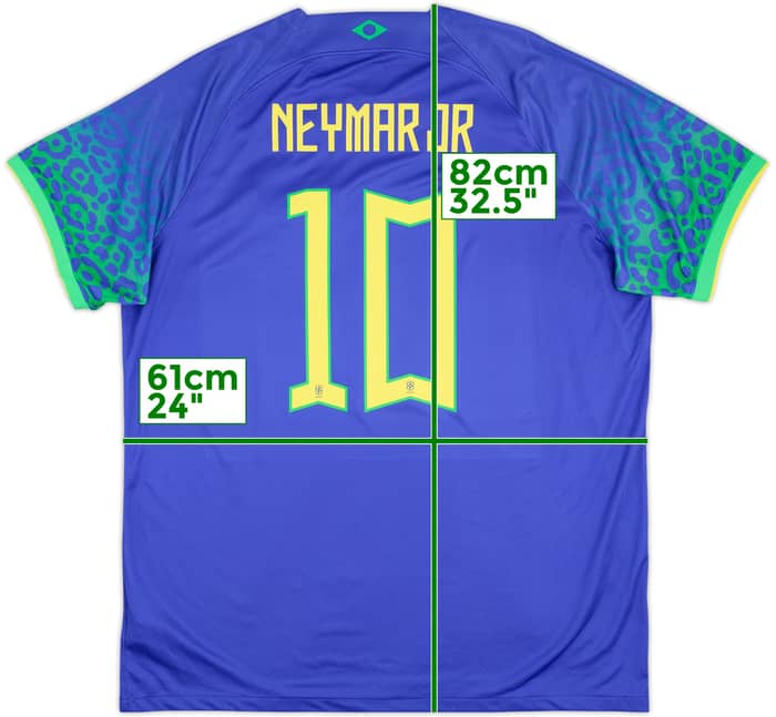 2022-23 Brazil Away Shirt Neymar #10 - 8/10 - (XXL)