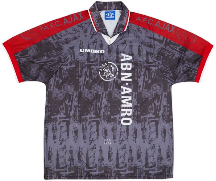 1996-97 Ajax Camiseta Visitante Kluivert #9 - 10/10 - (XL)