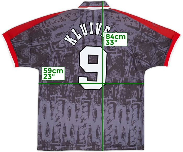 1996-97 Ajax Camiseta Visitante Kluivert #9 - 10/10 - (XL)