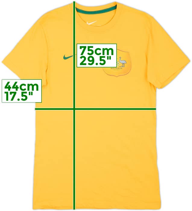 2014-15 Australia Nike Cotton Tee - 8/10 - (M)