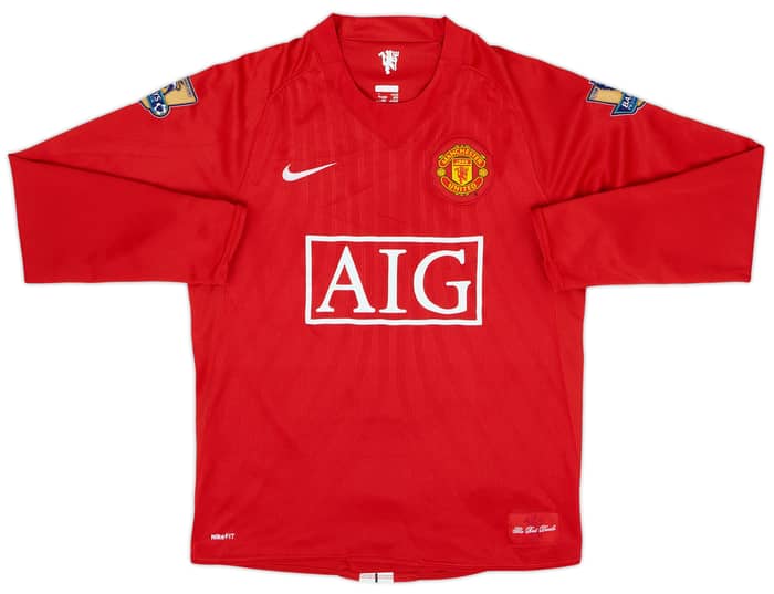 Camiseta de local de manga larga del Manchester United 2007-09 Giggs #11 - 7/10 - (S)