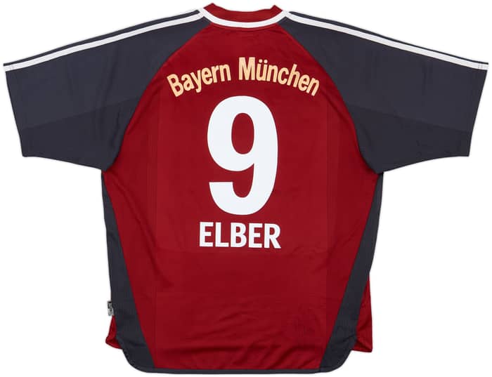 2001-02 Bayern Munich Home Shirt Elber #9 - 6/10 - (L)