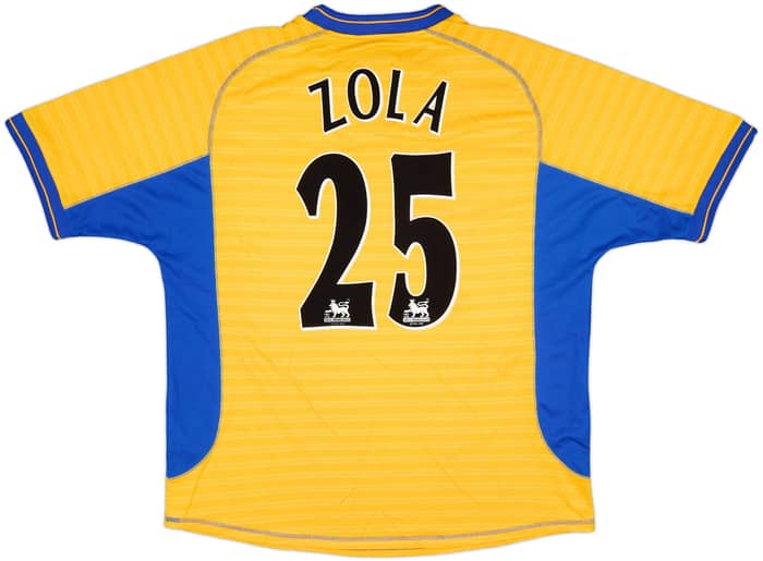 2000-01 Chelsea Away Shirt Zola #25 - 9/10 - (XL)