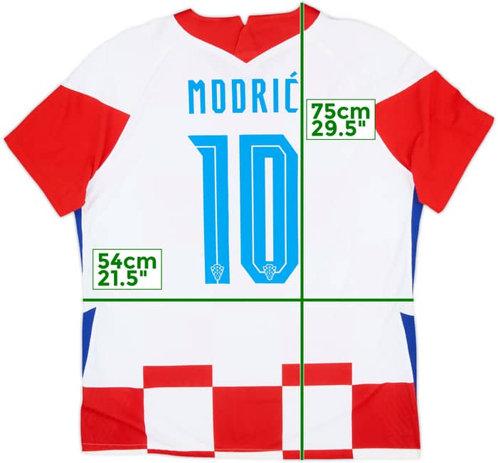 2020-21 Croatia Home Shirt Modric #10 - 9/10 - (XL)