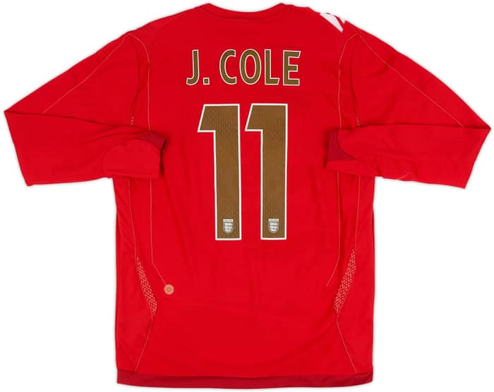 2006-08 England Away L/S Shirt J.Cole #11 - 5/10 - (M)