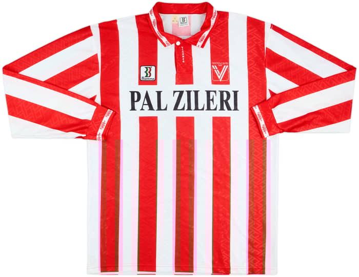 1993-94 Vicenza Squad Signed Home L/S Shirt - 8/10 - (XXL)