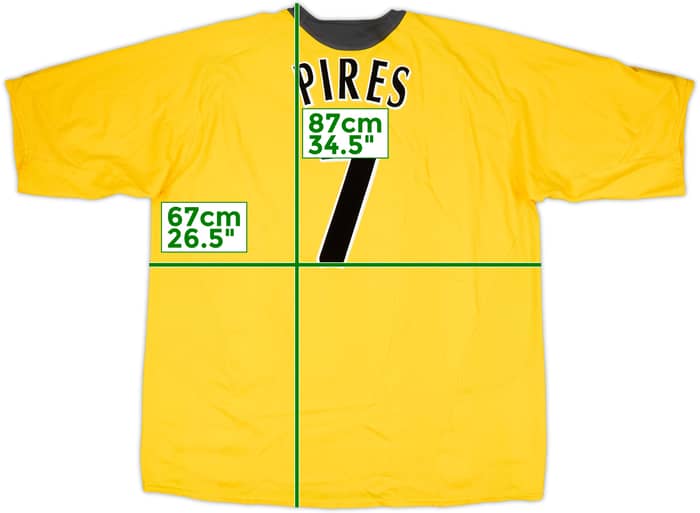 2005-06 Arsenal Away Shirt Pires #7 - 8/10 - (3XL)