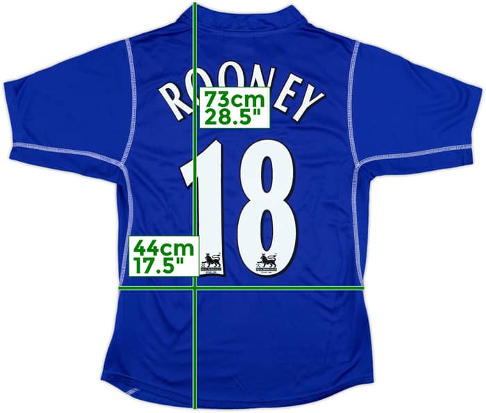 2002-03 Everton Home Shirt Rooney #18 - 7/10 - (M)