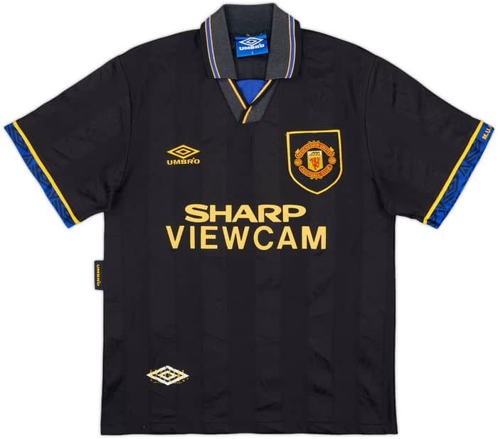 1993-95 Manchester United Away Shirt Cantona #7 - 8/10 - (S)