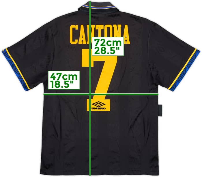 1993-95 Manchester United Away Shirt Cantona #7 - 8/10 - (S)