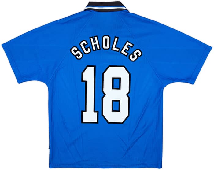 1996-98 Manchester United Third Shirt Scholes #18 - 9/10 - (M)