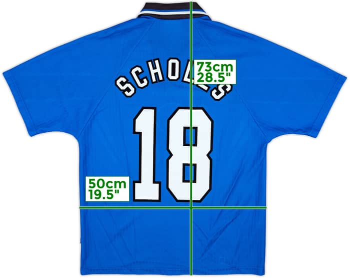 1996-98 Manchester United Third Shirt Scholes #18 - 9/10 - (M)
