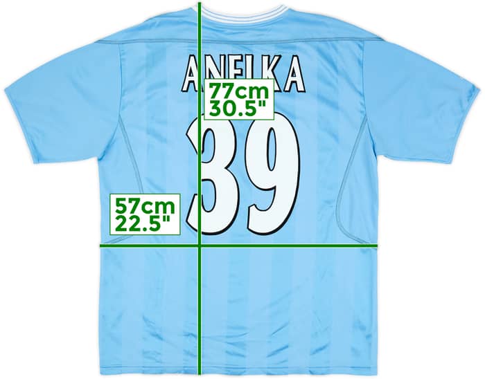 2003-04 Manchester City Home Shirt Anelka #39 - 8/10 - (L)