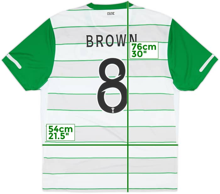 2011-12 Celtic Away Shirt Brown #8 - 10/10 - (L)