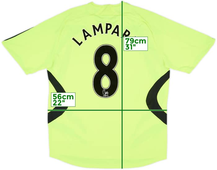 2007-08 Chelsea Away Shirt Lampard #8 - 9/10 - (L)