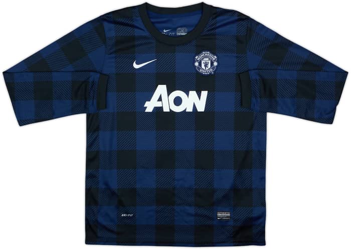 2013-14 Manchester United Away L/S Shirt Rooney #10 - 9/10 - (14-15 Years)