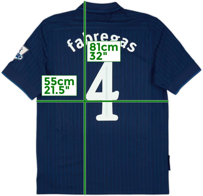 2009-10 Arsenal Away Shirt Fabregas #4 - 8/10 - (L)