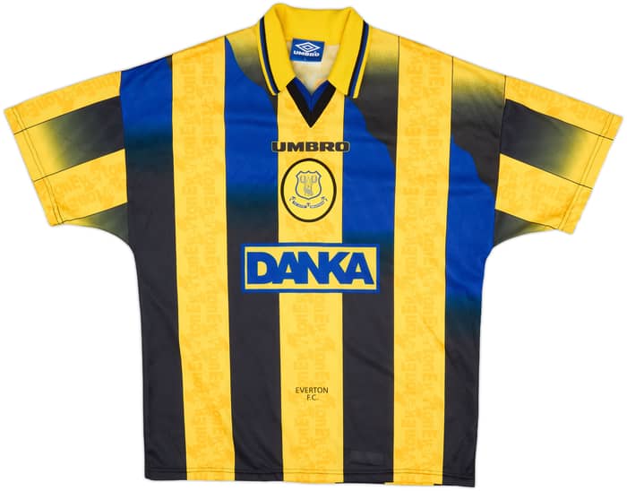 1996-98 Everton Away Shirt Ferguson #9 - 9/10 - (L)