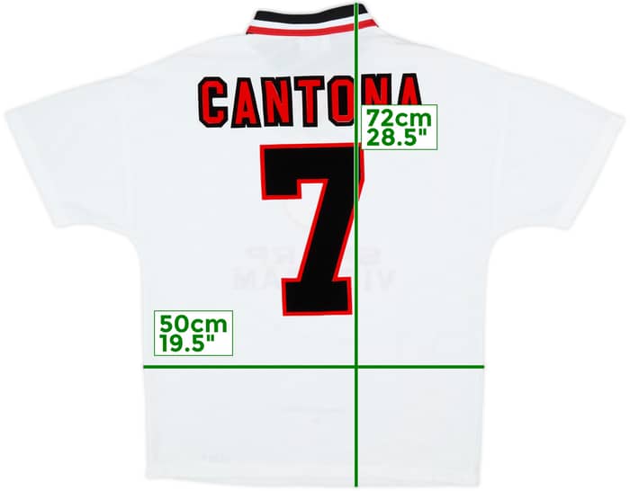 1996-97 Manchester United Away Shirt Cantona #7 - 9/10 - (M)