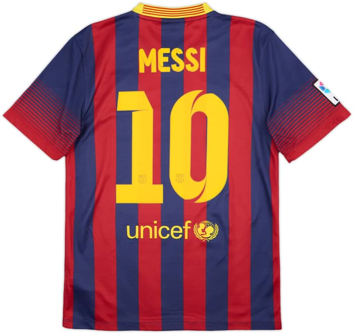 2013-14 Barcelona Home Shirt Messi #10 - 7/10 - (S)