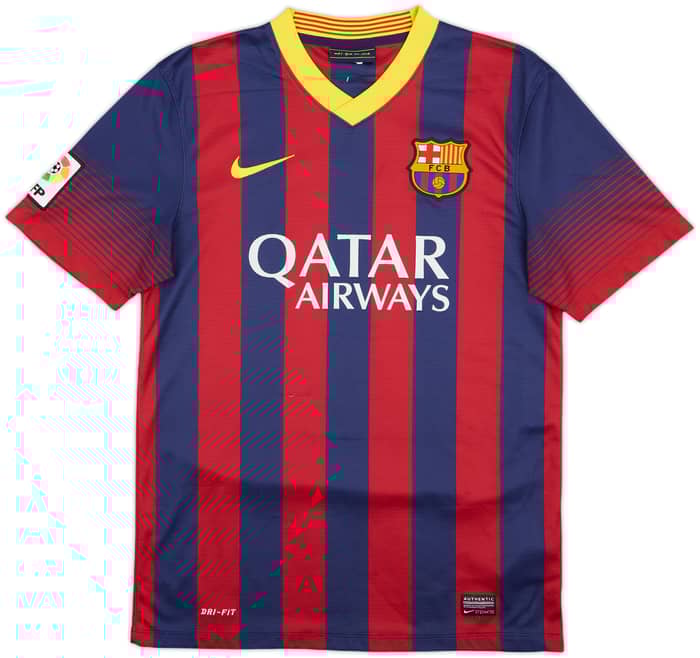 2013-14 Barcelona Home Shirt Messi #10 - 7/10 - (S)