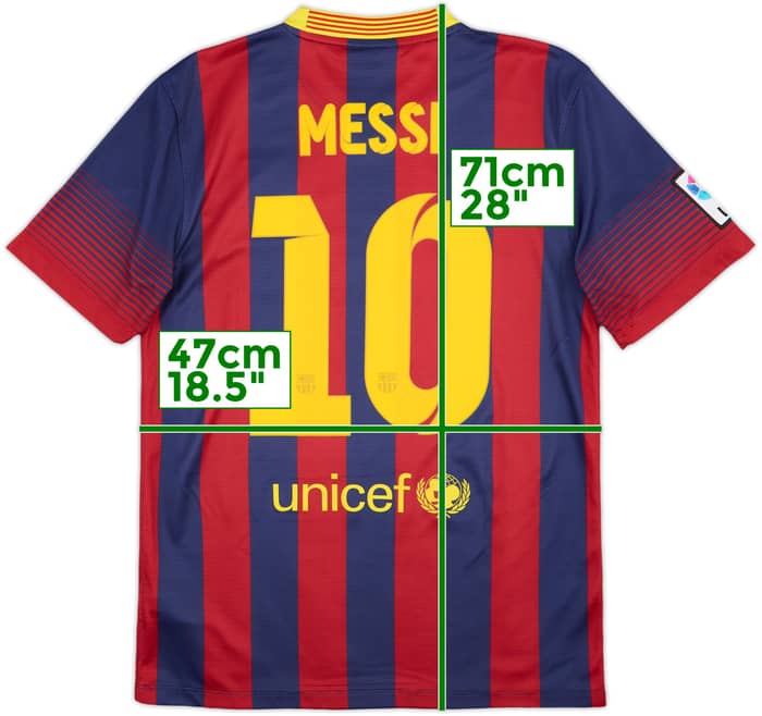 2013-14 Barcelona Home Shirt Messi #10 - 7/10 - (S)