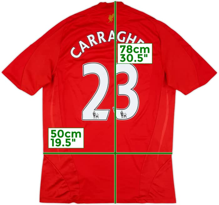 2008-10 Liverpool Home Shirt Carragher #23 - 7/10 - (M)