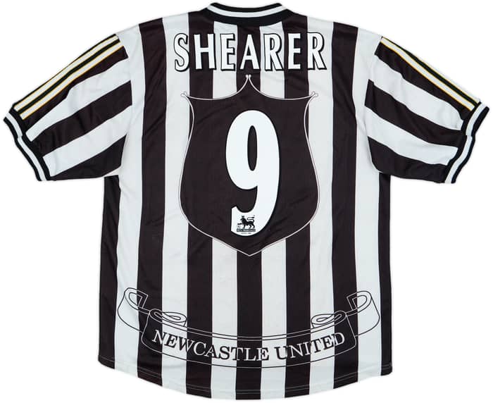 1997-99 Newcastle Home Shirt Shearer #9 - 6/10 - (L)