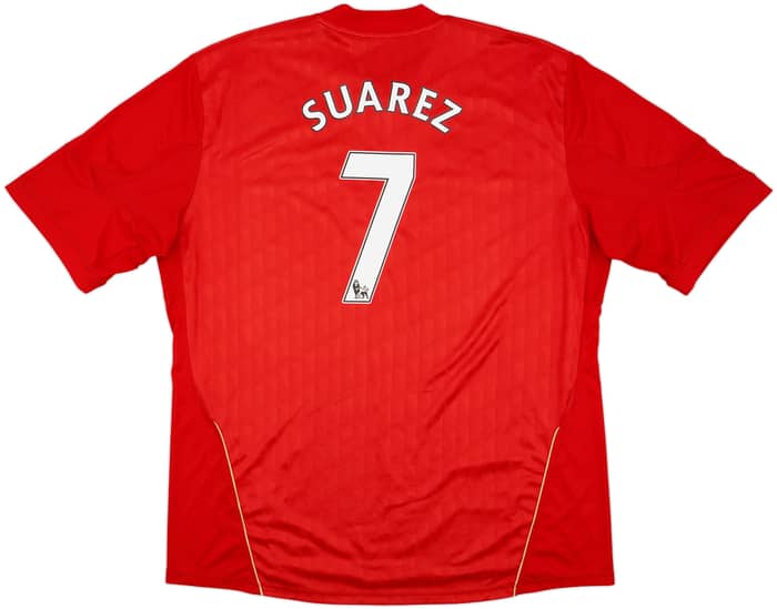 2010-12 Liverpool Home Shirt Suarez #7 - 8/10 - (3XL)